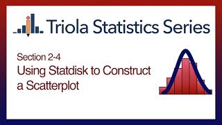 Download the video "Statdisk Section 2-4: Using Statdisk to Construct a Scatterplot"