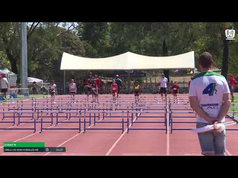 Girls U10 60m Hurdles Heat 8: 2024-25 State Combined Event Championships