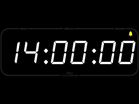 14 Hour - TIMER & ALARM - 1080p - COUNTDOWN