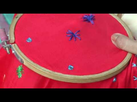 Technique of Phulkari embroidery