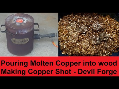 Making Copper Shot - Copper Wood Pours - PetroBond - Shot making - Devil Forge - Mail Call