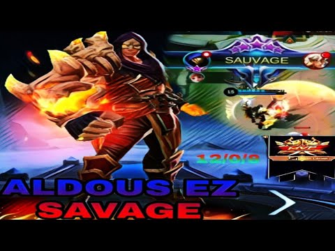 SAVAGE !! Aldous The King of One HIT - Unkillable   Mlbb#mlbbcreatorcamp #mobilelegends #fixed