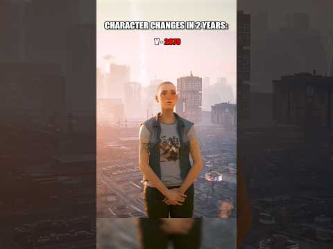 How did the characters change over 2 years #shorts #cyberpunk