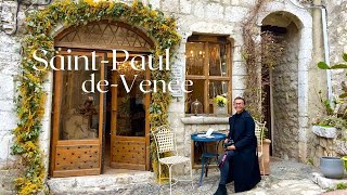 Travel vlog - Walk in Saint-Paul-de-Vence, What to visit around Nice, French Riviera, Beautiful French Village