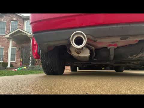 DC Sports EX-1013 Resonated Muffler Tip Cold Start on 1998 Volkswagen Cabrio