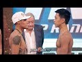 EMANUEL NAVARRETE VS. JUAN MIGUEL ELORDE - FULL WEIGH IN & FACE OFF VIDEO