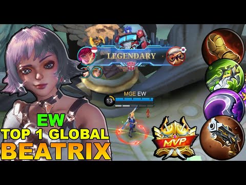 Supreme 1 Beatrix !! Top 1 Global Beatrix🔥 Build 2023\Gameplay By EW | MOBILE LEGEND BANG BANG.