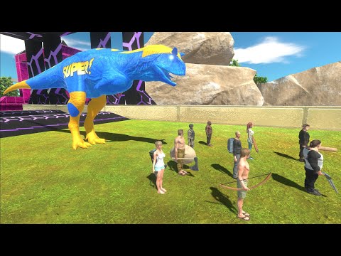Speed Race - Escape From CARNOTAURUS SUPERHERO - Animal Revolt Battle Simulator