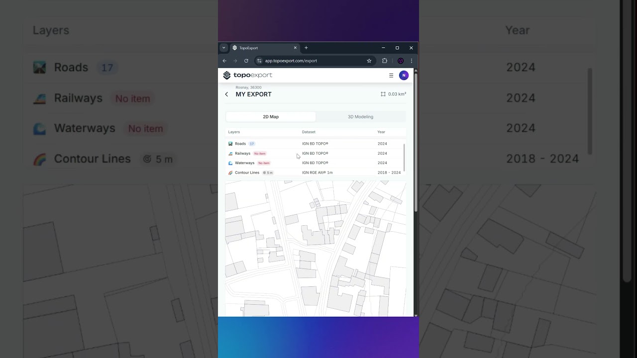 Powerful websites you should know (part 46) create 2D maps and 3D models in seconds #map #3dmodel