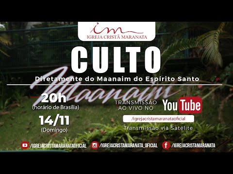 14/11/2021 - [CULTO 20H] ICM - Domingo