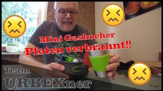 Schmerzhafter Test: Mini Gaskocher