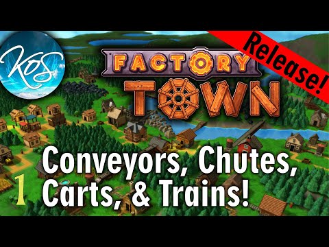 Factory Town - GLITTERING CITY START - Let's Play, Ep 1
