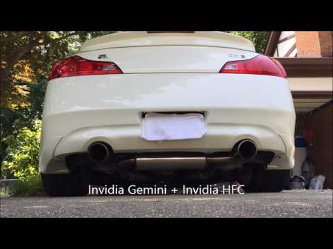 2008 G37 Coupe with Invidia Gemini and HFC's