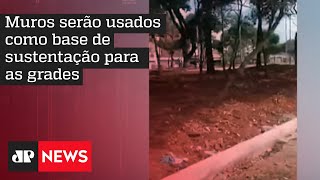 Praça Princesa Isabel em SP começa a ser cercada por muros