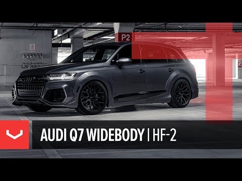 Vossen Hybrid Forged HF-2 Wheel | Audi Q7 ABT Widebody | Satin Black