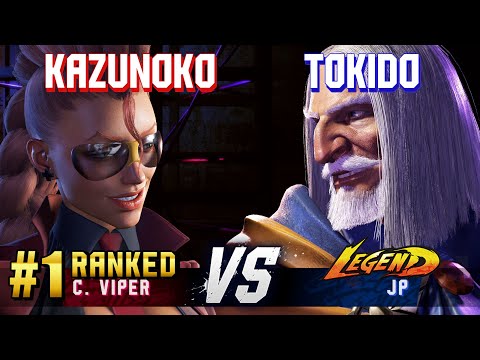 SF6 ▰ KAZUNOKO (#1 Ranked C.Viper) vs TOKIDO (JP) ▰ High Level Gameplay