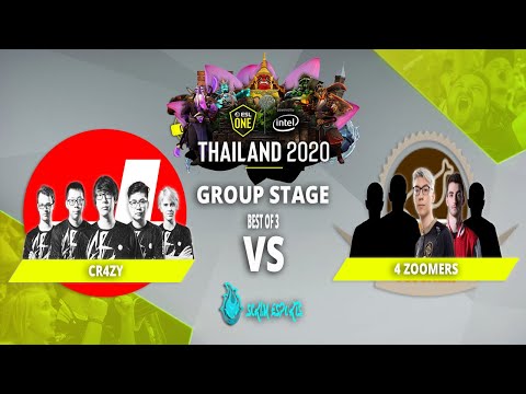 Cr4zy vs 4 Zoomers - ESL One Thailand 2020 America - Group Stage