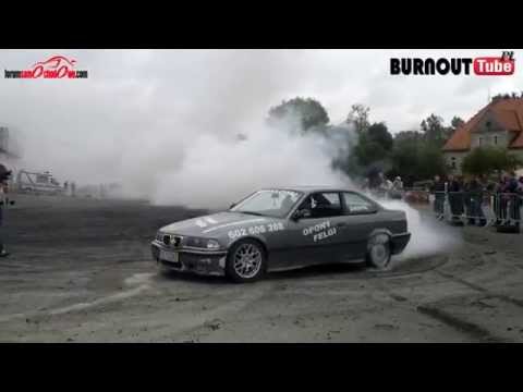 Palenie gumy BMW E36 325 "PYRA" (1) - II Dzień Świra 2015 #14