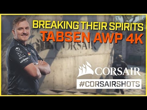 #CORSAIRSHOTS | tabseN crisp AWP 4k vs Team Spirit