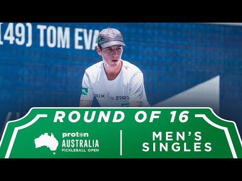 Tom Evans vs  Vuk Velickovic at the Proton Australia Pickleball Open