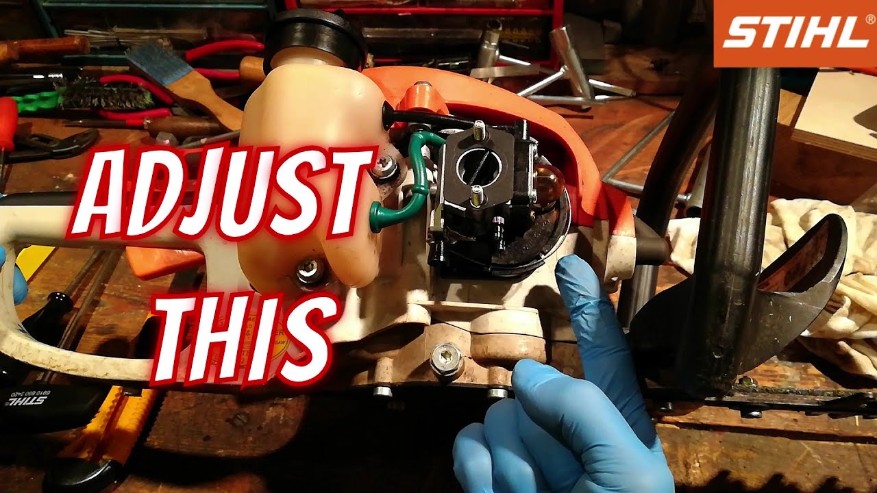 DO YOU KNOW This Hidden STIHL Carburetor ADJUSTMENT, STIHL HS 45