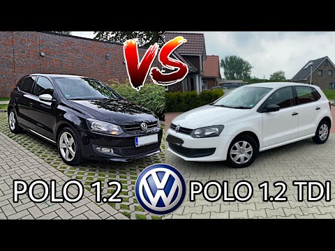 VW Polo 1.2 vs VW Polo 1.2 TDI ACCELERATION TOP SPEED AUTOBAHN POV