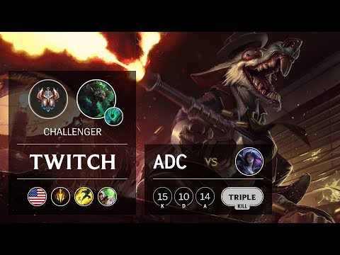 Twitch ADC vs Kai'Sa - NA Challenger Patch 9.15