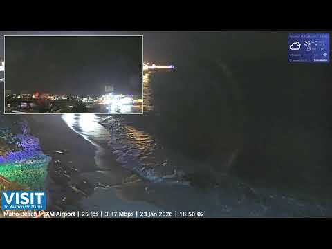 LIVE SXM Airport January 23 ✈️ -  Maho Beach Sint Maarten