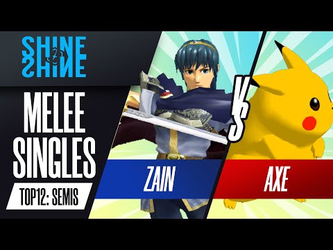 Zain vs Axe - Melee Singles Top 12: Winners Semis - Shine 2022 | Marth vs Pikachu