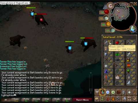 1400 Slayer tasks in a row by Lightophiles [Dark Beast] + voice commentry