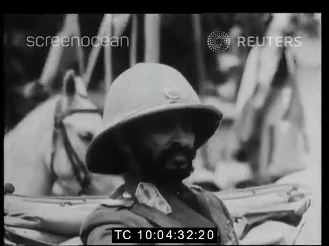 Emperor Haile Selassie Returns To Ethiopia From Exile | Nigerian Army Guard Of Honour |  May 1941