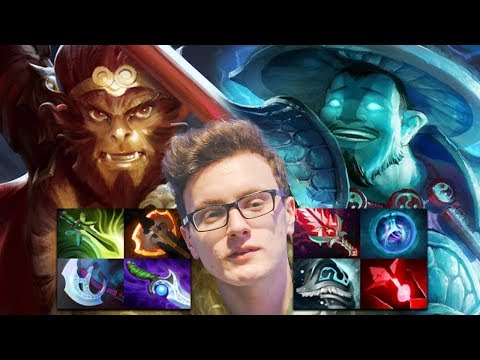 Miracle- Monkey King ft No[o]ne VS Qojqva MagE- Too Hard To Carry Dota 2