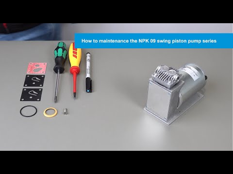 KNF | How to maintenance the NPK 09 swing piston pump series