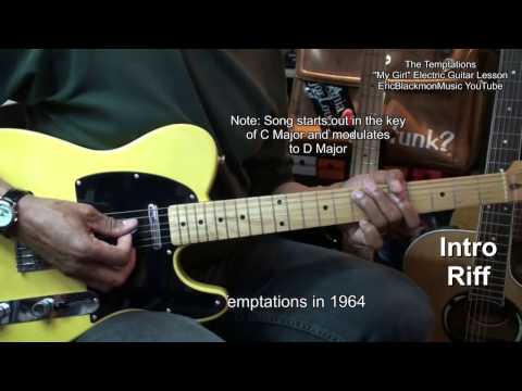 MY GIRL The Temptations Motown Electric Guitar Lesson @EricBlackmonGuitar