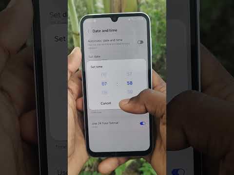 Change Date and time in Samsung Galaxy A15 Smartphone #5minutestech #samsunga15