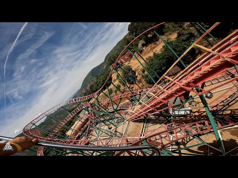 On-ride point of view of Cliffhanger