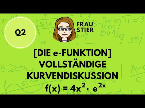 e-Funktion: Vollständige Kurvendiskussion mit Nullstellen, Extremstellen, Wendestellen