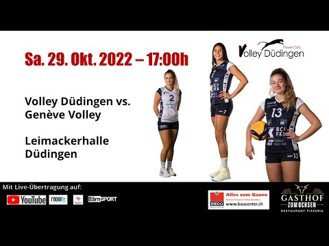 NLA Volleyball Qualifikation 2022-2023:  Volley Düdingen - Genève Volley