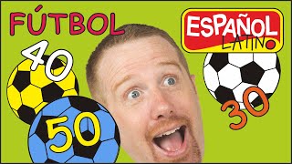 Jugar Futbol con Números | Steve and Maggie Español Latino | Printables