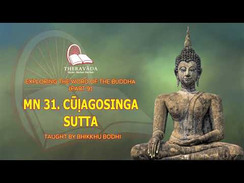 120. MN 31. CŪḶAGOSINGA SUTTA | EXPLORING THE WORD OF THE BUDDHA (PART 9) - BHIKKHU BODHI