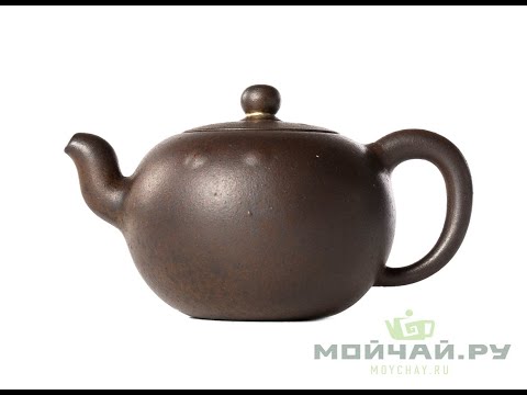 Kintsugi teapot # 28881, wood firing, yixing clay, 190 ml.