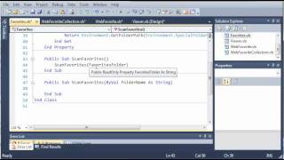 Visual Basic Tutorial - 191 - Favorites Part 4 Creating The Favorites Class