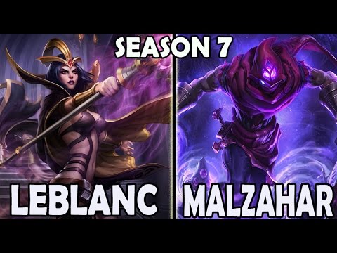 SKT T1 Faker LEBLANC vs Challenger MALZAHAR Ranked Korea Season 7