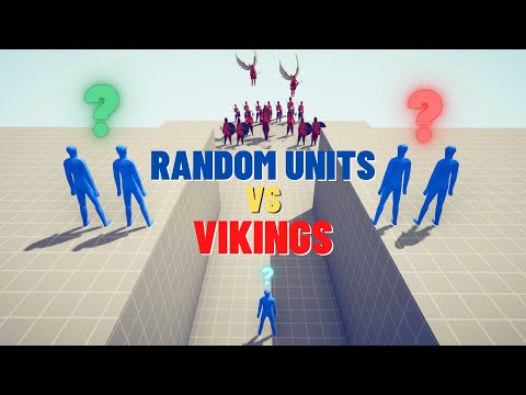 RANDOM UNITS vs VIKINGS - RANDOM UNITS MOD - Totally Accurate Battle Simulator TABS