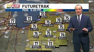 Cool start to the week, storms arrive Wednesday