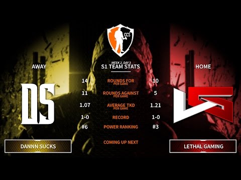 NA/PC Invite League - Week 2, Day 3 - Dannn Sucks Vs. Lethal Gaming