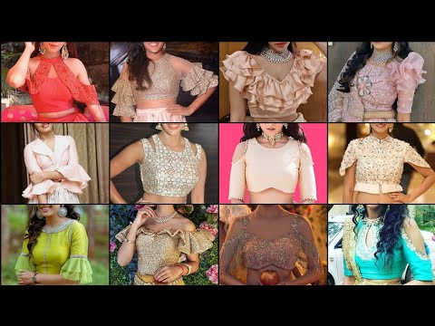Crop Top Blouse Designs Latest/Crop Top Blouse Hand Design/Crop Top Blouse Designs New Model #baju