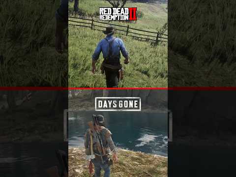 Red Dead Redemption 2 Vs Days Gone Comparison #rdr2 #gaming #daysgone #shorts