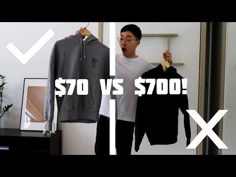 $70 vs $700 Hoodie! Is LUXURY worth it? AMI Paris vs UNIQLO