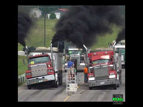 Wheelie Machine Ford LTL9000 vs Kenworth Loaded Big Rig Racing. Unc's Semi Stampede 2024
